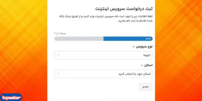 مناطق تحت پوشش اینترنت فیبر نوری مخابرات